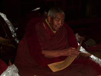 Buddhist monk in Tibet