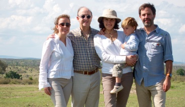Con la familia en el rio Mara-Serengeti